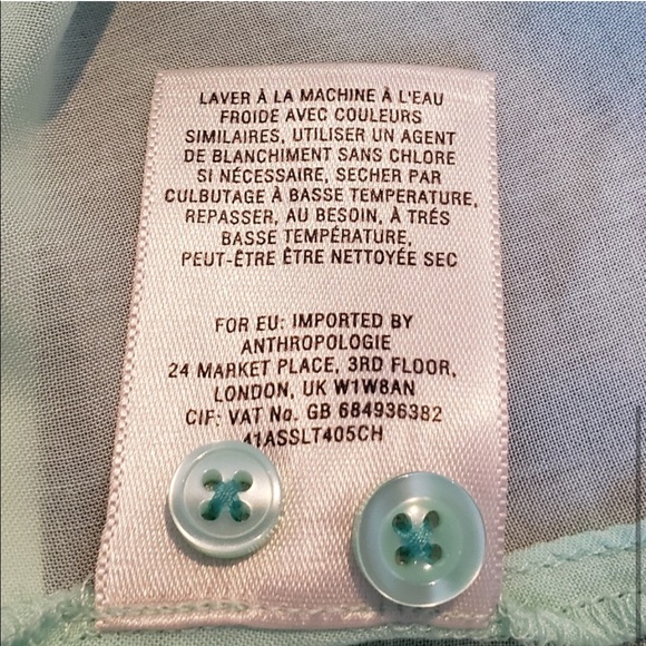 💚Anthropologie Maeve Mint Blouse - Picture 4 of 7